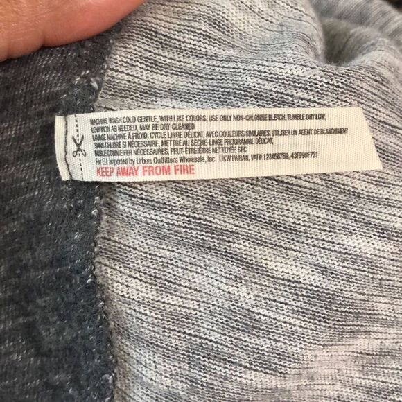 Free People Sweater Womens One Body Marled Gray Beach Cowl Neck Lightweight Airy - Picture 7 of 8